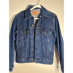 Levi Strauss Vintage Classic Blue Jean Trucker Style‎ Made in USA SZ 36 age t